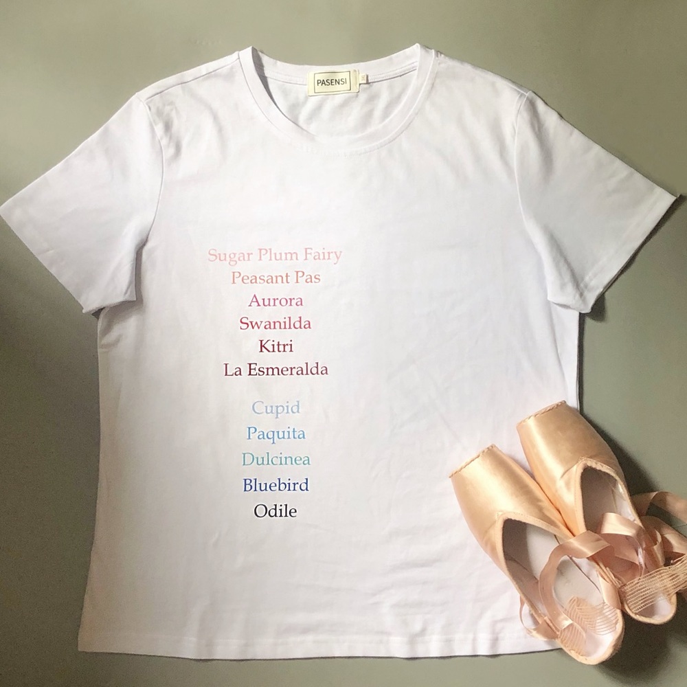 New✨ unique ballet variation t shirt